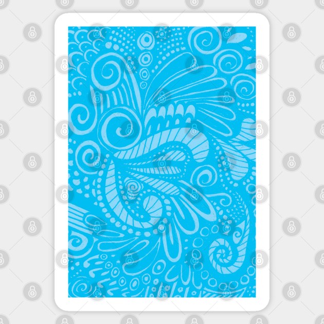 Sky Blue Tiki Parrot Sticker by AmyMinori